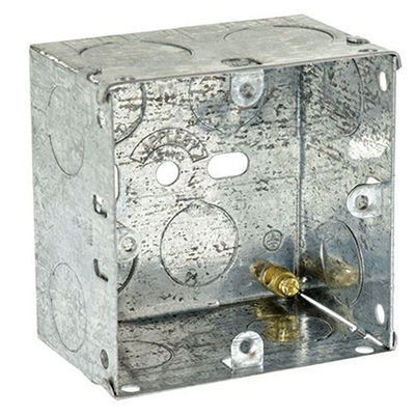 Picture of Flush Metal Back Box 1 Gang 47mm