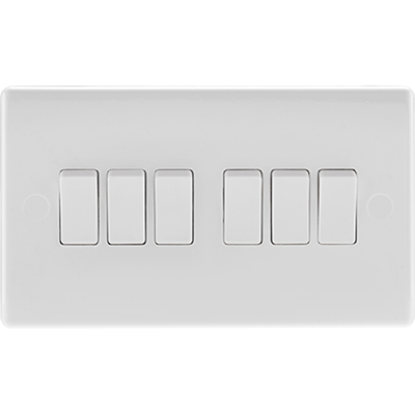 Picture of 10A 6 Gang 2 Way Switch