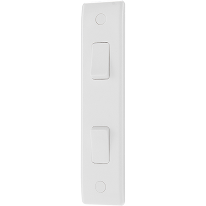 Picture of 10A 2 Gang 2 Way Architrave Switch