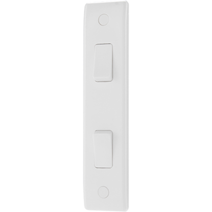 Picture of 10A 2 Gang 2 Way Architrave Switch