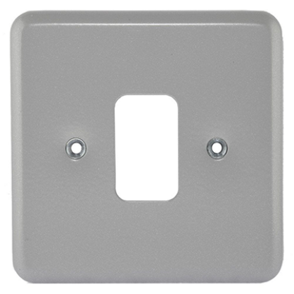 Picture of 1 Gang Grid Front Plate Metalclad