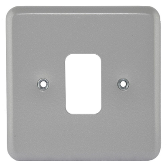 Picture of 1 Gang Grid Front Plate Metalclad