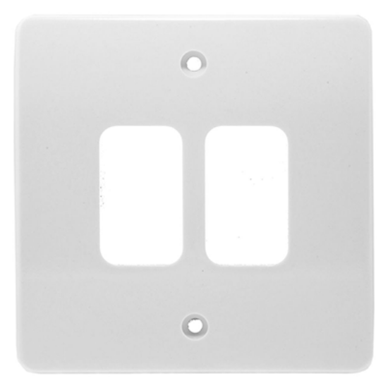 Picture of 2 Gang Front Plate White