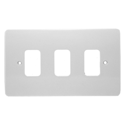 Picture of 3 Gang Front Plate White