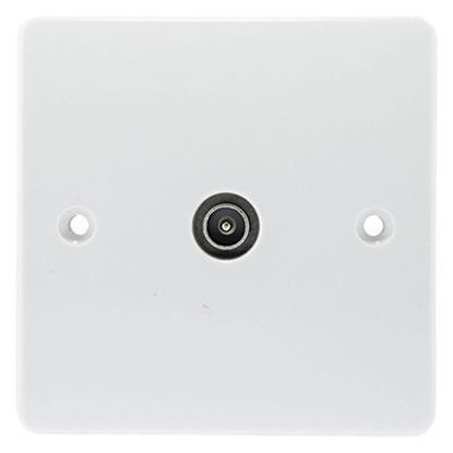 Picture of 1 Gang TV/FM Non-Isolated IEC Male Coaxial Socket