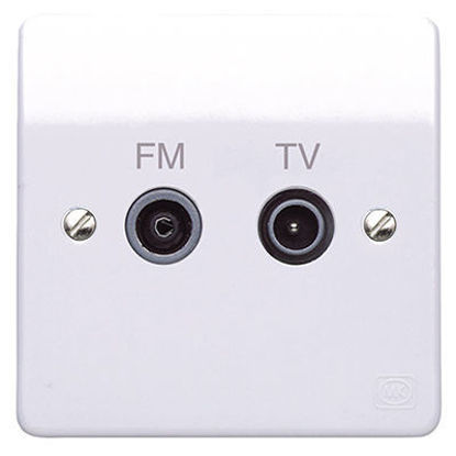 Picture of 1 Gang Twin TV/FM Diplexer