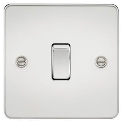 Picture of Flat Plate 10AX 1G 2 Way Switch - Polished Chrome