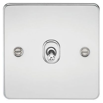 Picture of Flat Plate 10AX 1G Intermediate Toggle Switch - Polished Chrome