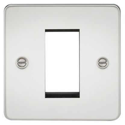 Picture of Flat Plate 1G Modular Faceplate - Polished Chrome