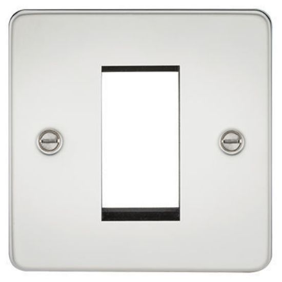 Picture of Flat Plate 1G Modular Faceplate - Polished Chrome