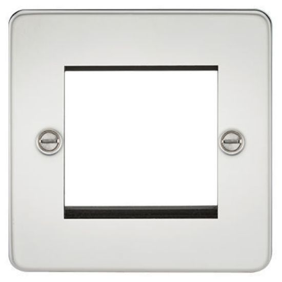 Picture of Flat Plate 2G Modular Faceplate - Polished Chrome