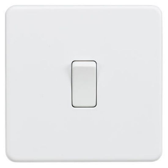 Picture of Screwless 10AX 1G Intermediate Switch - Matt White