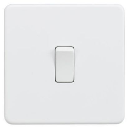 Picture of Screwless 20A 1G DP Switch - Matt White