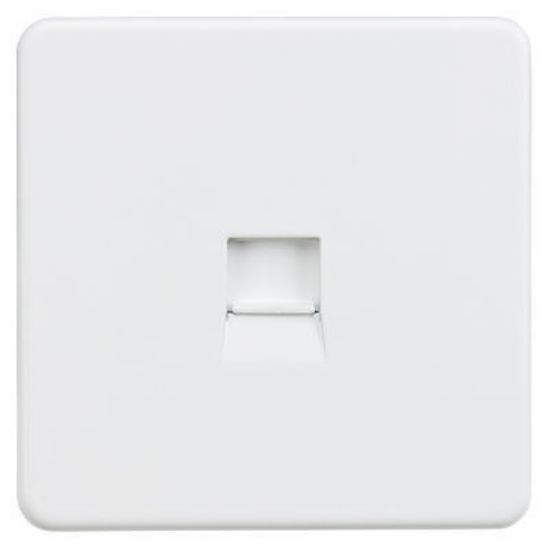 Picture of Screwless Telephone Master Socket - Matt White