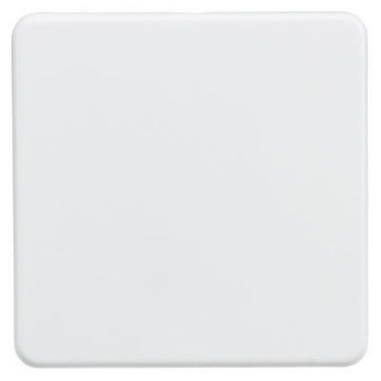 Picture of Screwless 1G Blanking Plate - Matt White