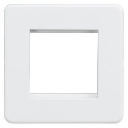 Picture of Screwless 2G Modular Faceplate - Matt White