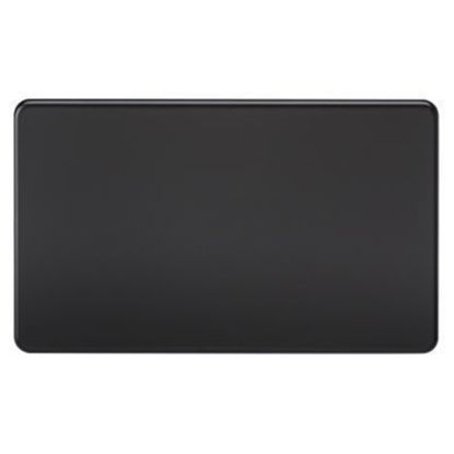 Picture of Screwless 2G Blanking Plate - Matt Black