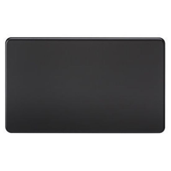 Picture of Screwless 2G Blanking Plate - Matt Black