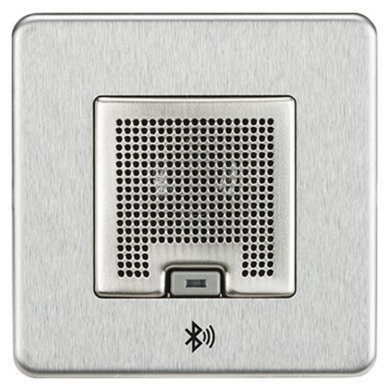 Picture of Screwless 3W RMS Bluetooth Speaker Outlet - Brushed Chrome