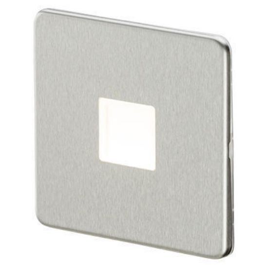 Picture of Screwless 230V LED Plinth Light - Brushed Chrome