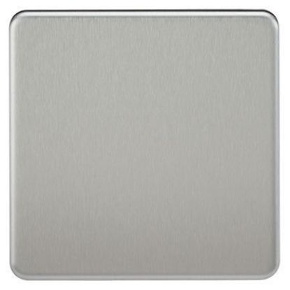 Picture of Screwless 1G Blanking Plate - Brushed Chrome