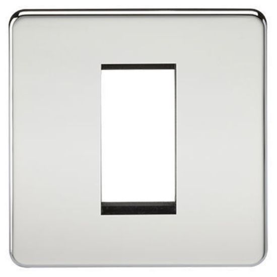 Picture of Screwless 1G Modular Faceplate - Polished Chrome