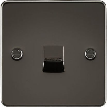 Picture of Flat Plate Telephone Master Socket - Gunmetal