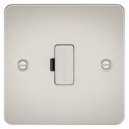 Picture of Flat Plate 13A Fused Spur Unit - Pearl