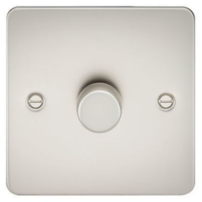 Picture of Flat Plate 1G 2 Way 10-200W (5-150W LED) Trailing Edge Dimmer - Pearl