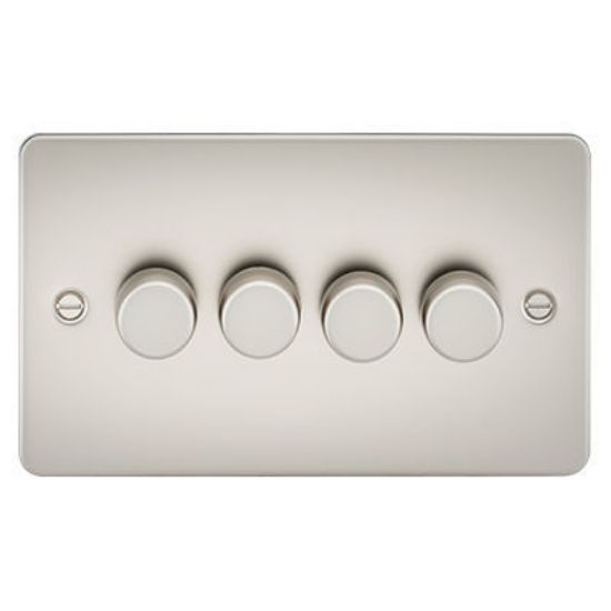 Picture of Flat Plate 4G 2 Way 10-200W (5-150W LED) Trailing Edge Dimmer - Pearl