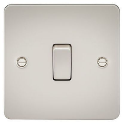 Picture of Flat Plate 20A 1G DP Switch - Pearl