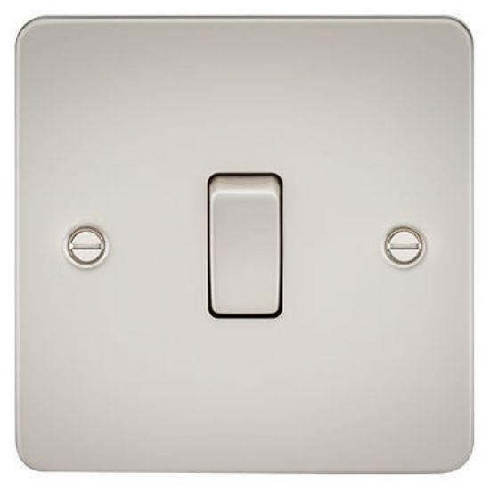 Picture of Flat Plate 20A 1G DP Switch - Pearl