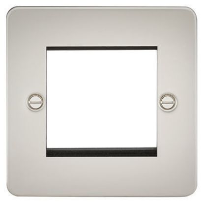 Picture of Flat Plate 2G Modular Faceplate - Pearl