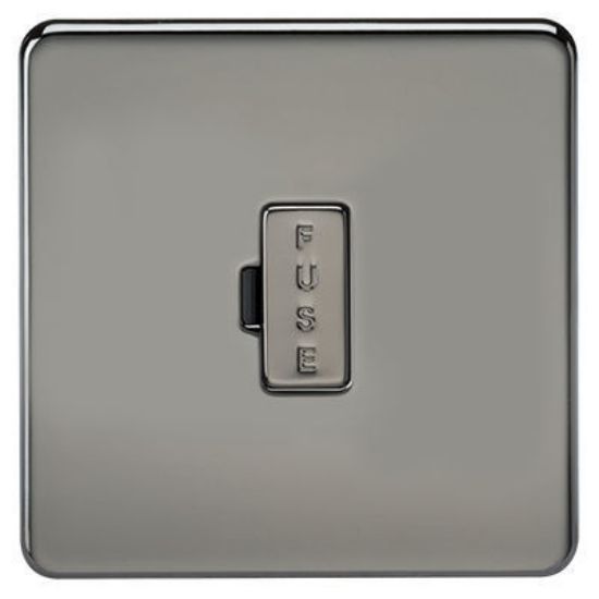 Picture of Screwless 13A Fused Spur Unit - Black Nickel