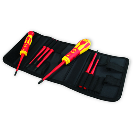 Picture of 1000V VDE Interchangeable Slim Bladed Screwdriver Set