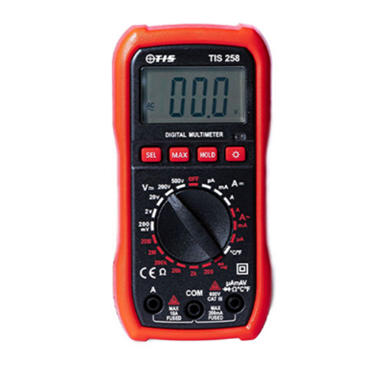 Picture of TIS 258 Digital Multimeter With Temperature Probe