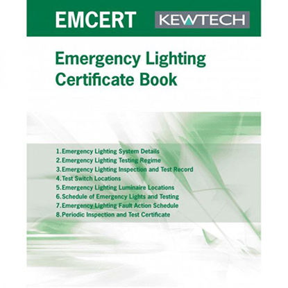 Picture of EMCERT Emergency Lighting Certification Book
