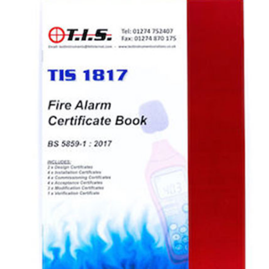 Picture of TIS 1817 Fire Alarm Certificate Book