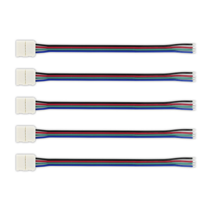 Picture of Pack of 5 - Connector to 150mm Wire for IP33/IP20 RGB LED Strip