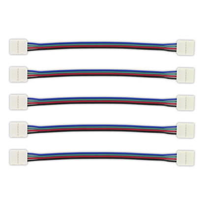 Picture of Pack of 5 - 2 Way Connector to 150mm Wire for IP33/IP20 RGB LED Strip