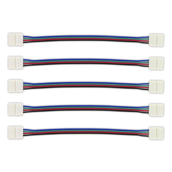 Picture of Pack of 5 - 2 Way Connector to 150mm Wire for IP33/IP20 RGB LED Strip