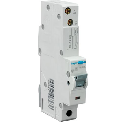 Picture of 16A Single Pole C Curve 10kA Type A RCBO