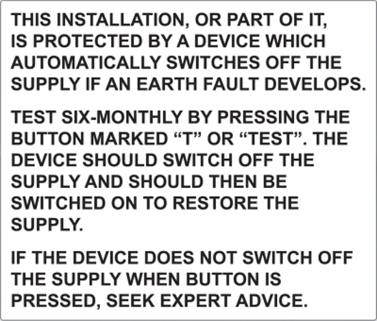 Picture of SES WLPL43WB Warning Label Pk=5