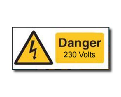 Picture of SES WLTLF2YB DANGER 230V Label Pk=5