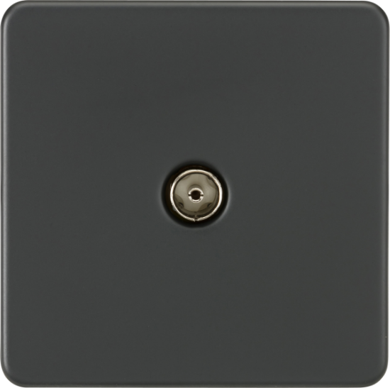 Picture of Screwless 1G TV Outlet (Non-Isolated) - Anthracite