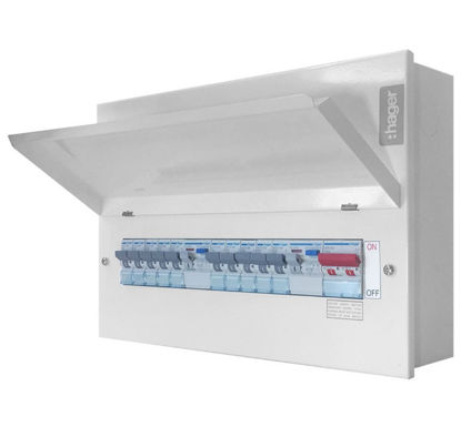 Picture of 16 Way 100A Type A RCD Consumer Unit with 12 x MCBs