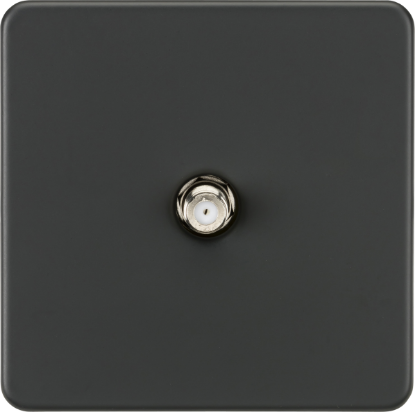 Picture of Screwless 1G SAT TV Outlet (Non-Isolated) - Anthracite