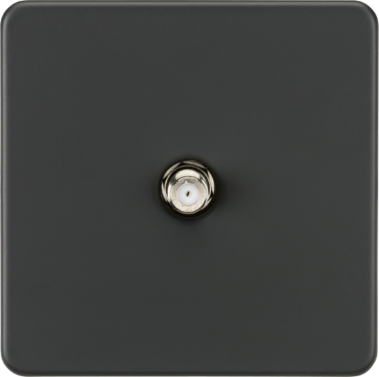 Picture of Screwless 1G SAT TV Outlet (Non-Isolated) - Anthracite