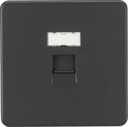 Picture of Screwless RJ45 network outlet - Anthracite