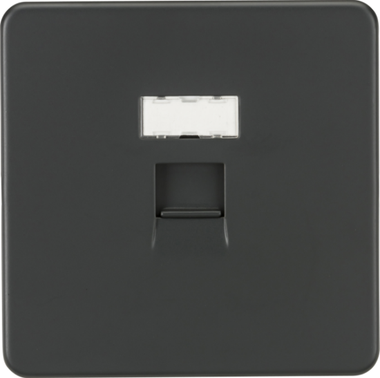 Picture of Screwless RJ45 network outlet - Anthracite